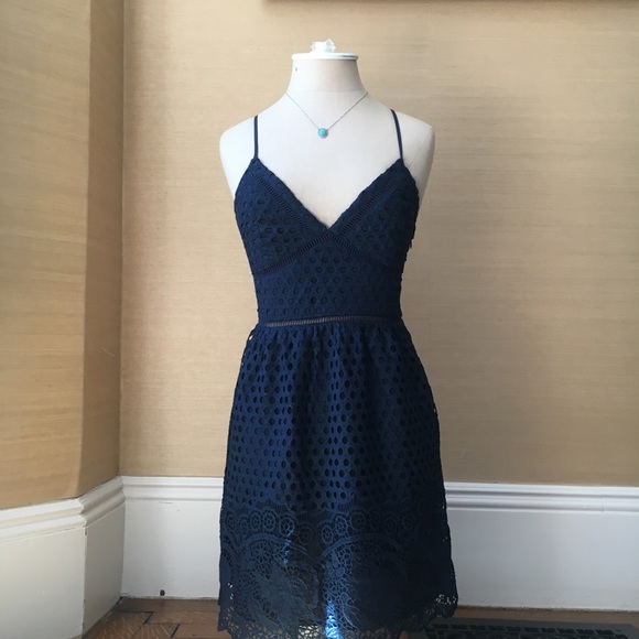 ABERCROMBIE & FITCH Navy Blue Dress - Picture 2 of 15